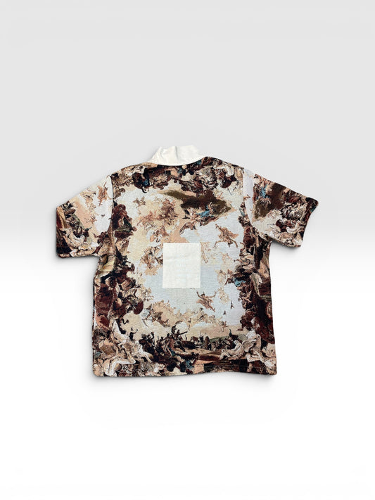 GDB graphic tapestry shirt