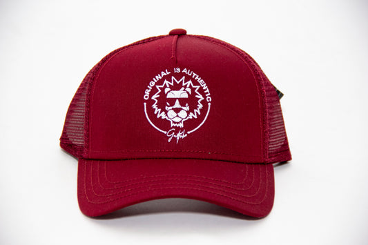 BURGUNDY MESH HATS