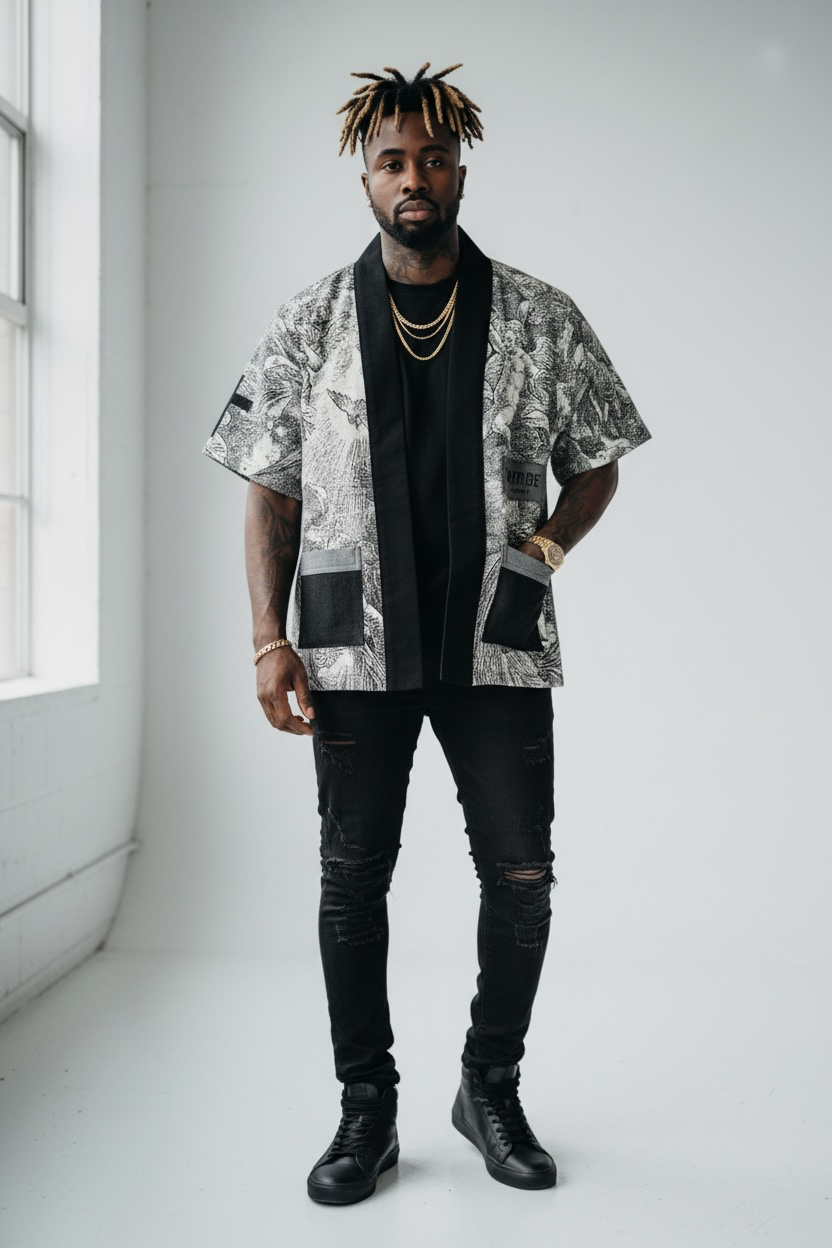 GDB tapestry shirt