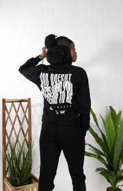 No pretending hoody (black/white)