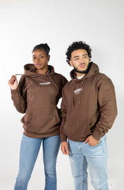 No pretending hoody (brown/white)