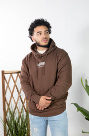 No pretending hoody (brown/white)