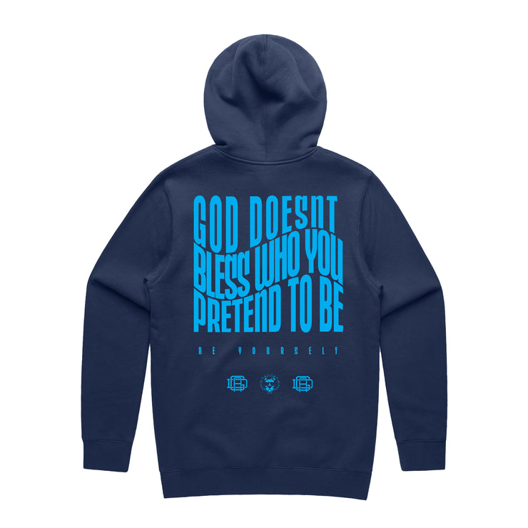 No pretending hoody (navy)