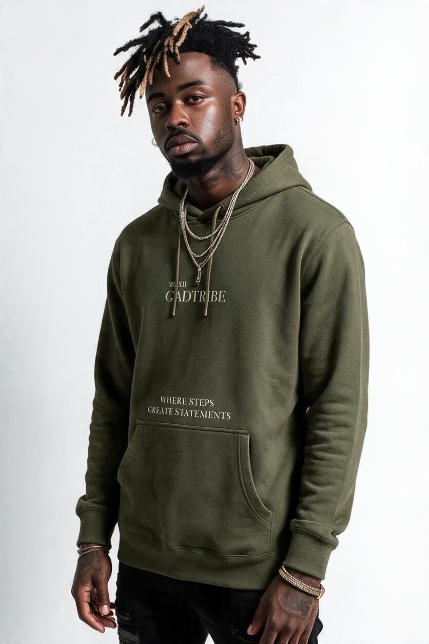 Steps create statements Hoody (Olive)