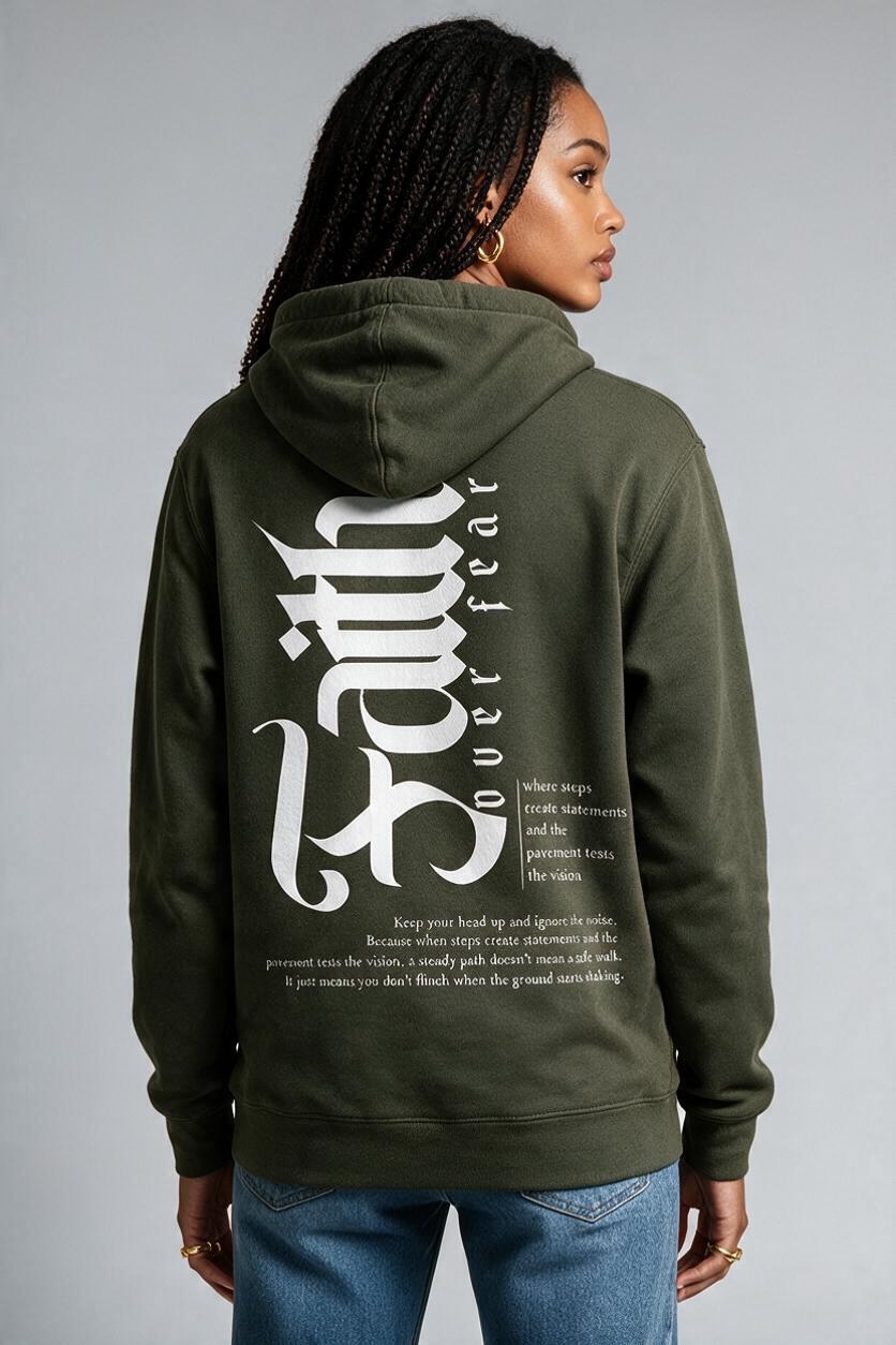 Steps create statements Hoody (Olive)
