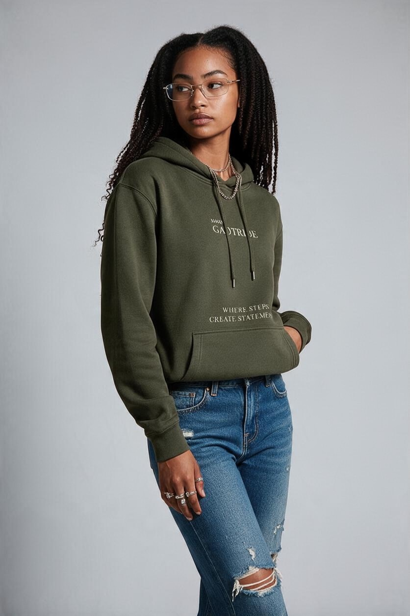 Steps create statements Hoody (Olive)