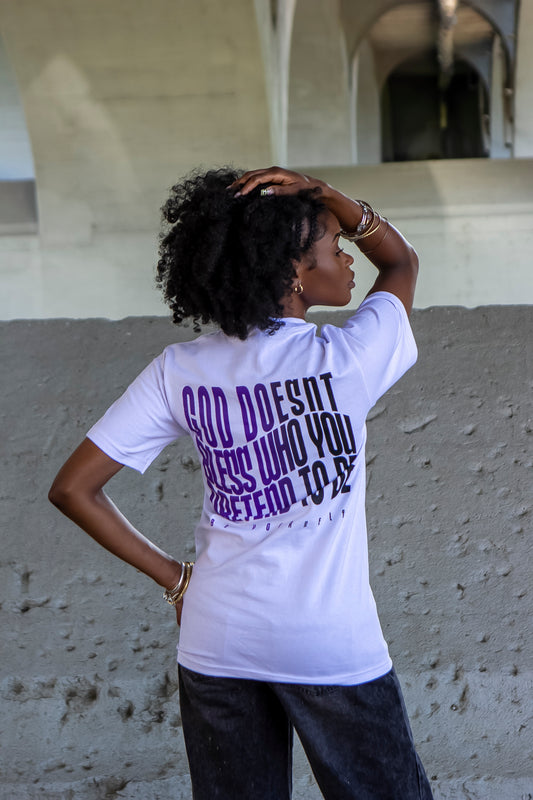 No pretending (Purple gradient)