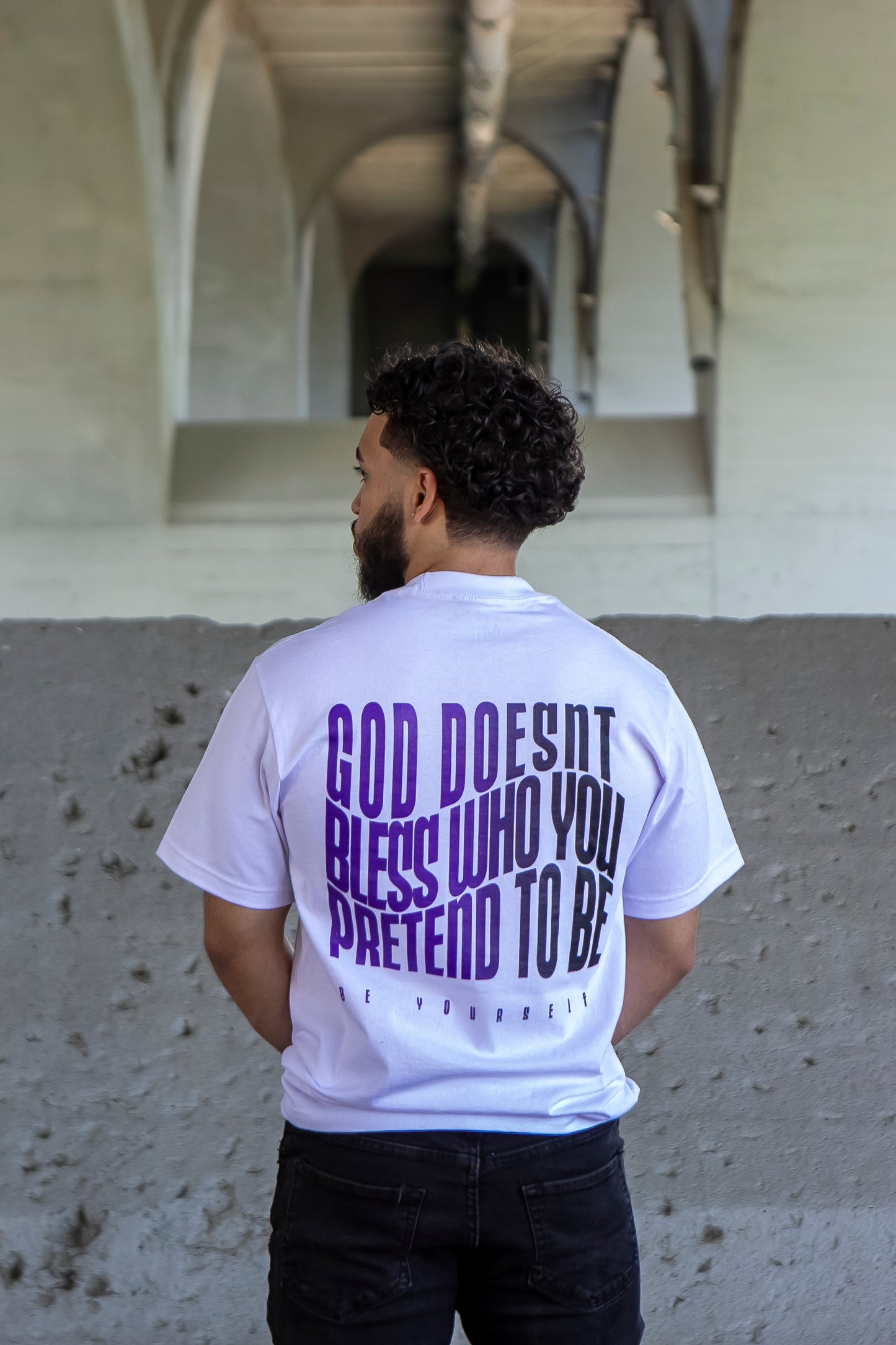 No pretending (Purple gradient)