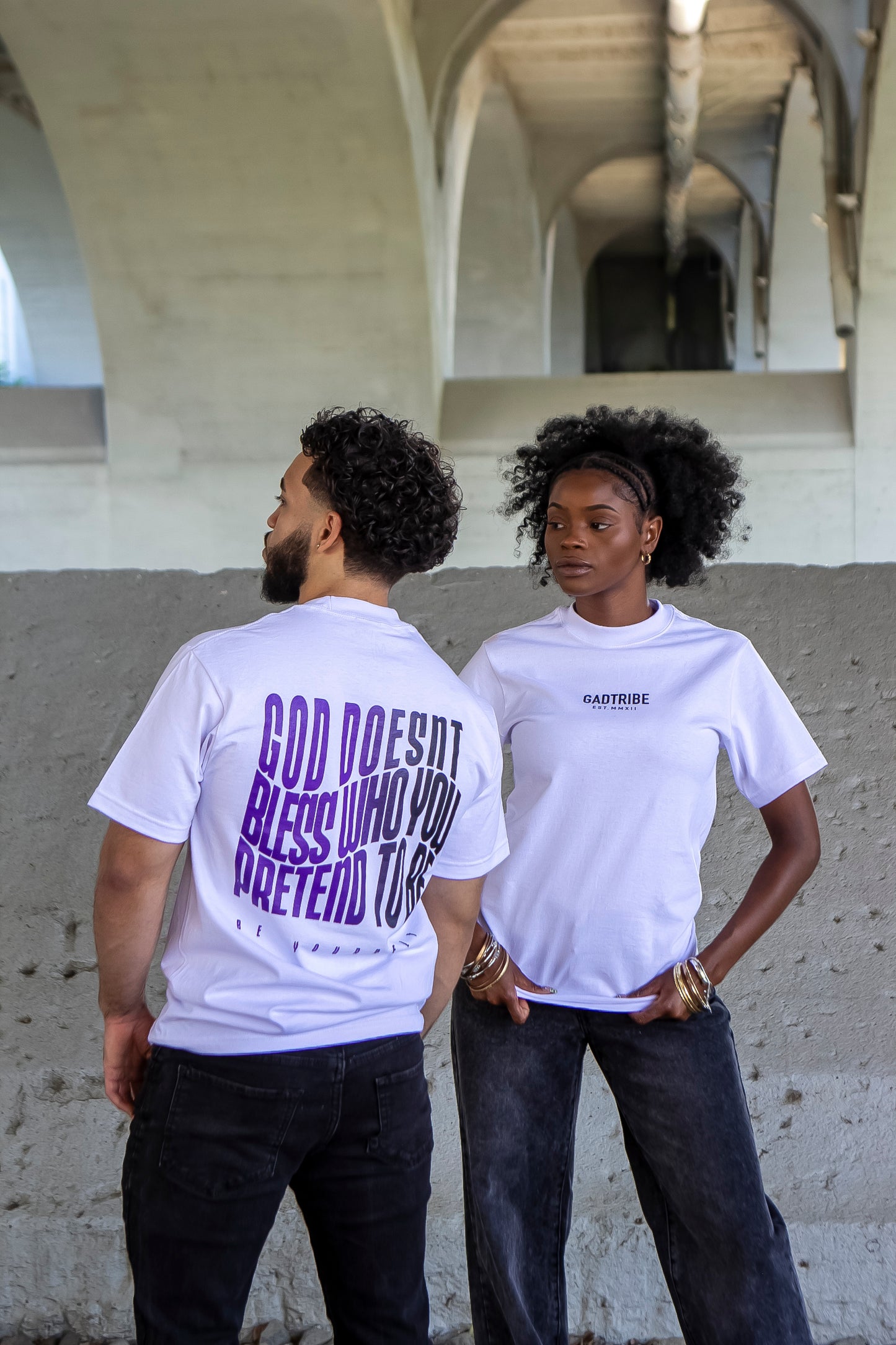 No pretending (Purple gradient)