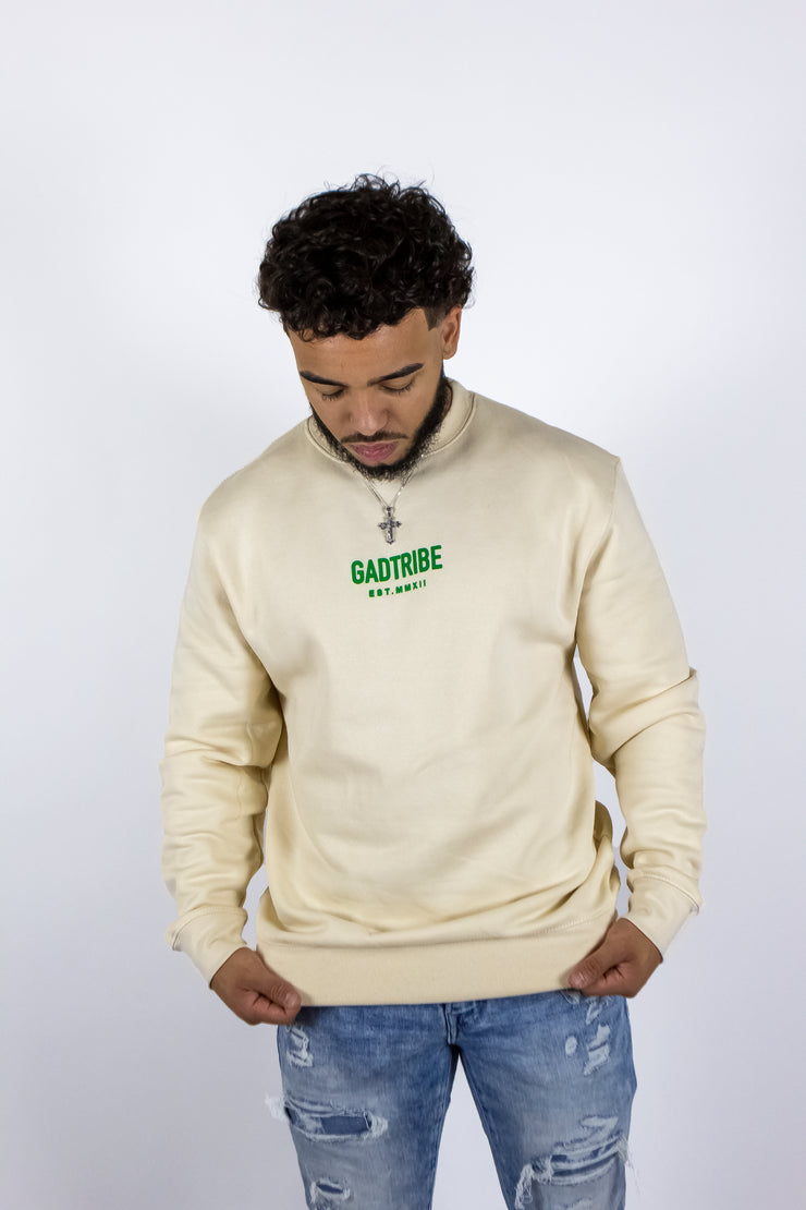 No pretending crew sweater (green)