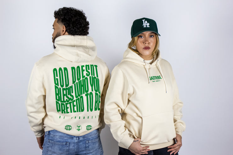 No pretending hoody (green)