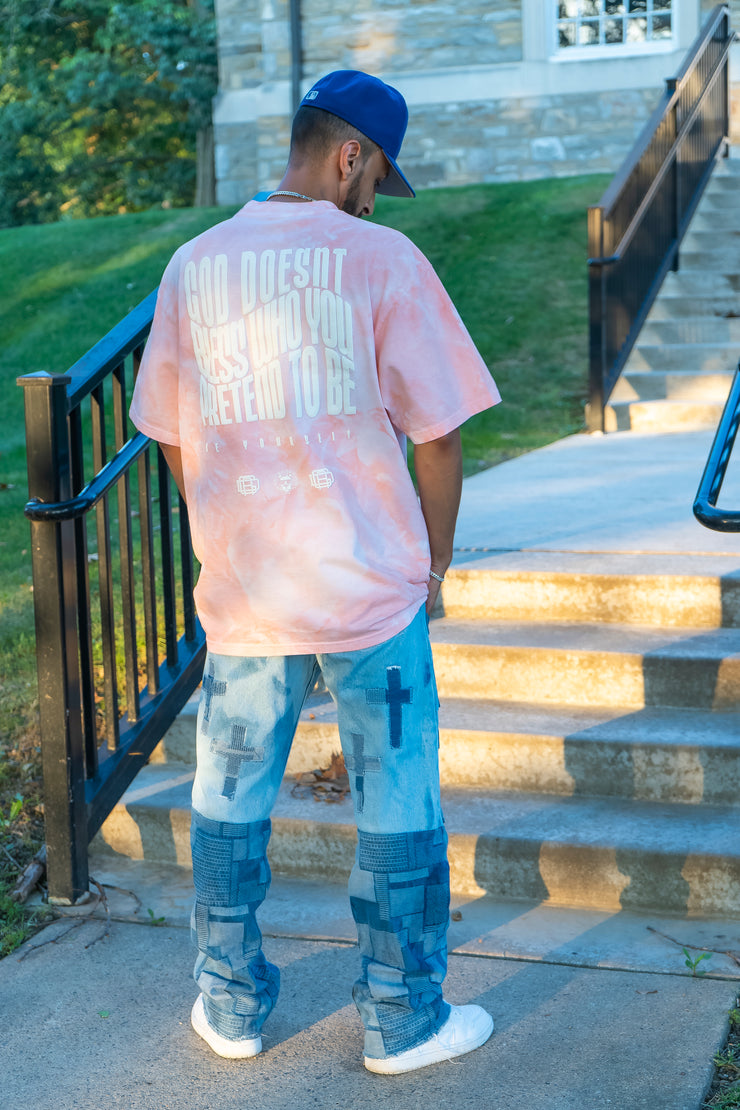 No Pretending Tee (Dye Pink)