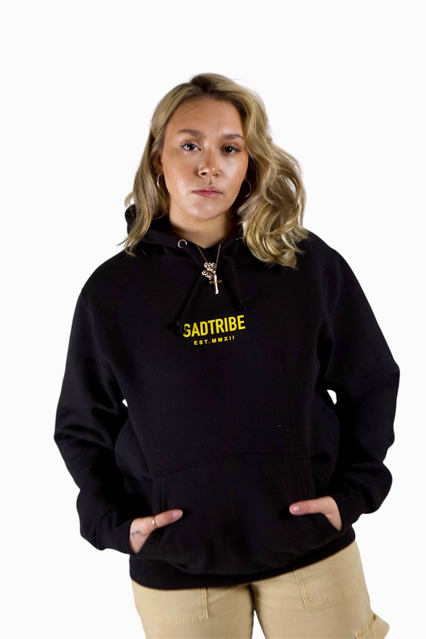 No pretending hoody (black/yellow)