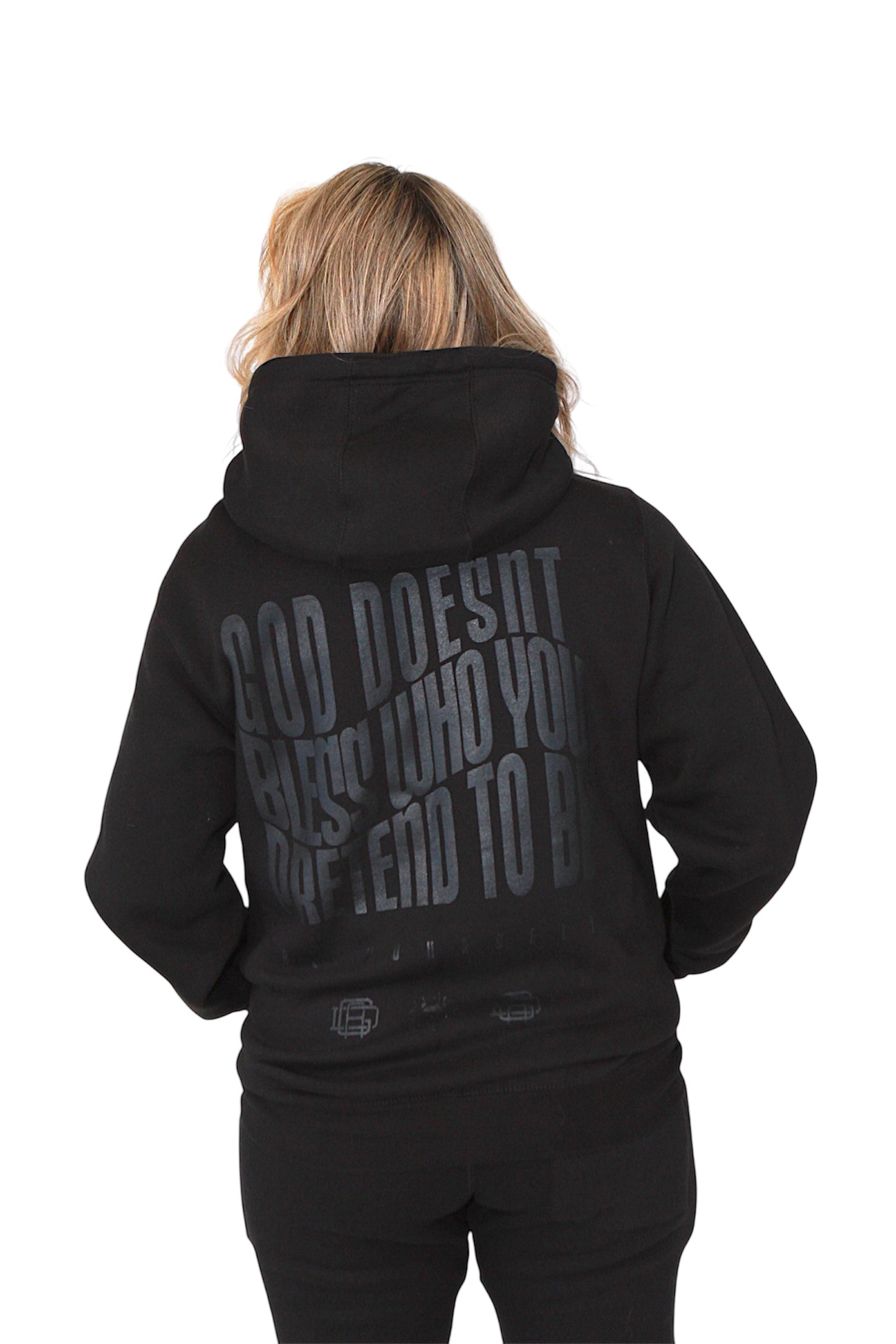 No pretending hoody (black/black)
