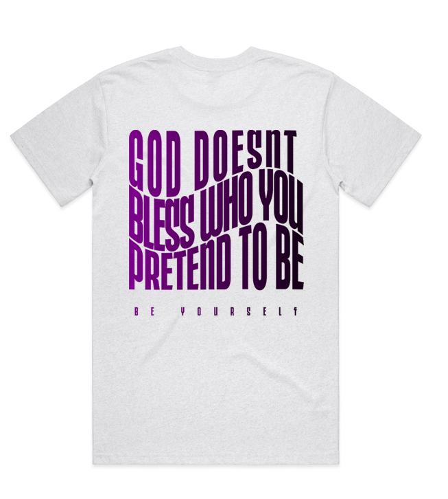 No pretending (Purple gradient)