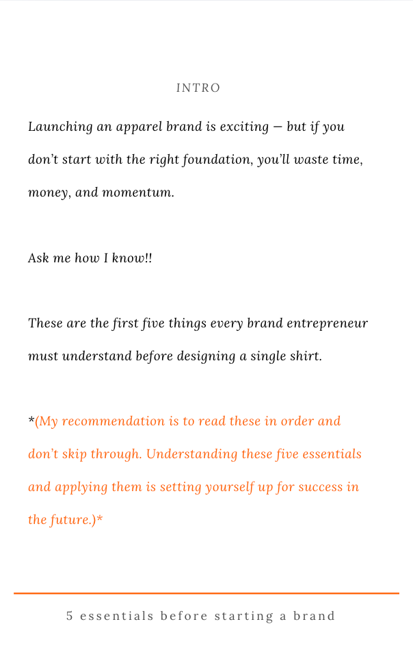 5 essentials before starting a brand E book