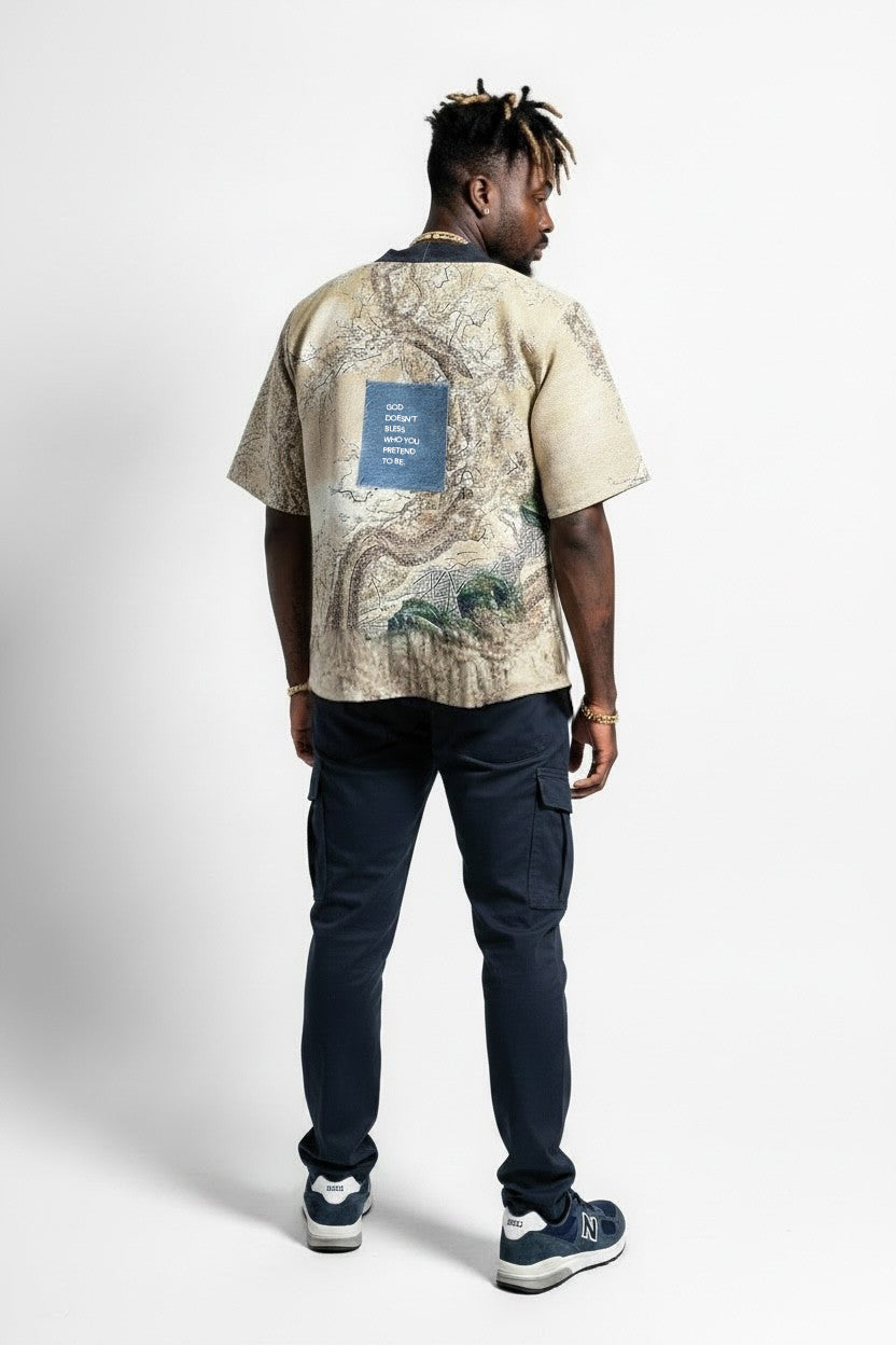 GDB nature tapestry shirt