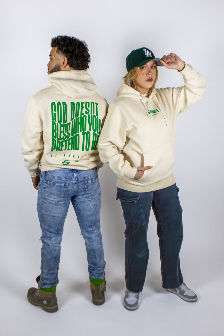 No pretending hoody (green)