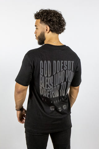 No Pretending Tee (Black puff)