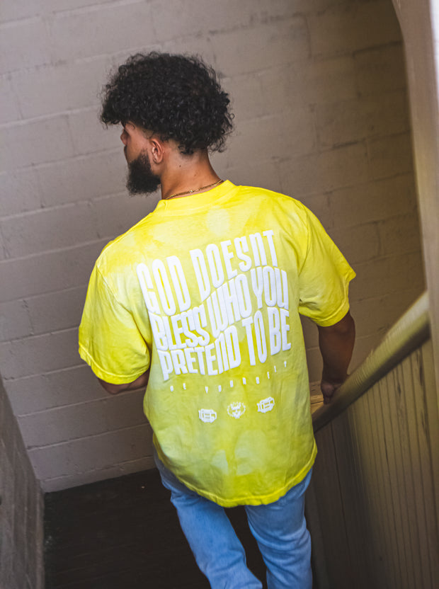 No Pretending Tee (Dye yellow)