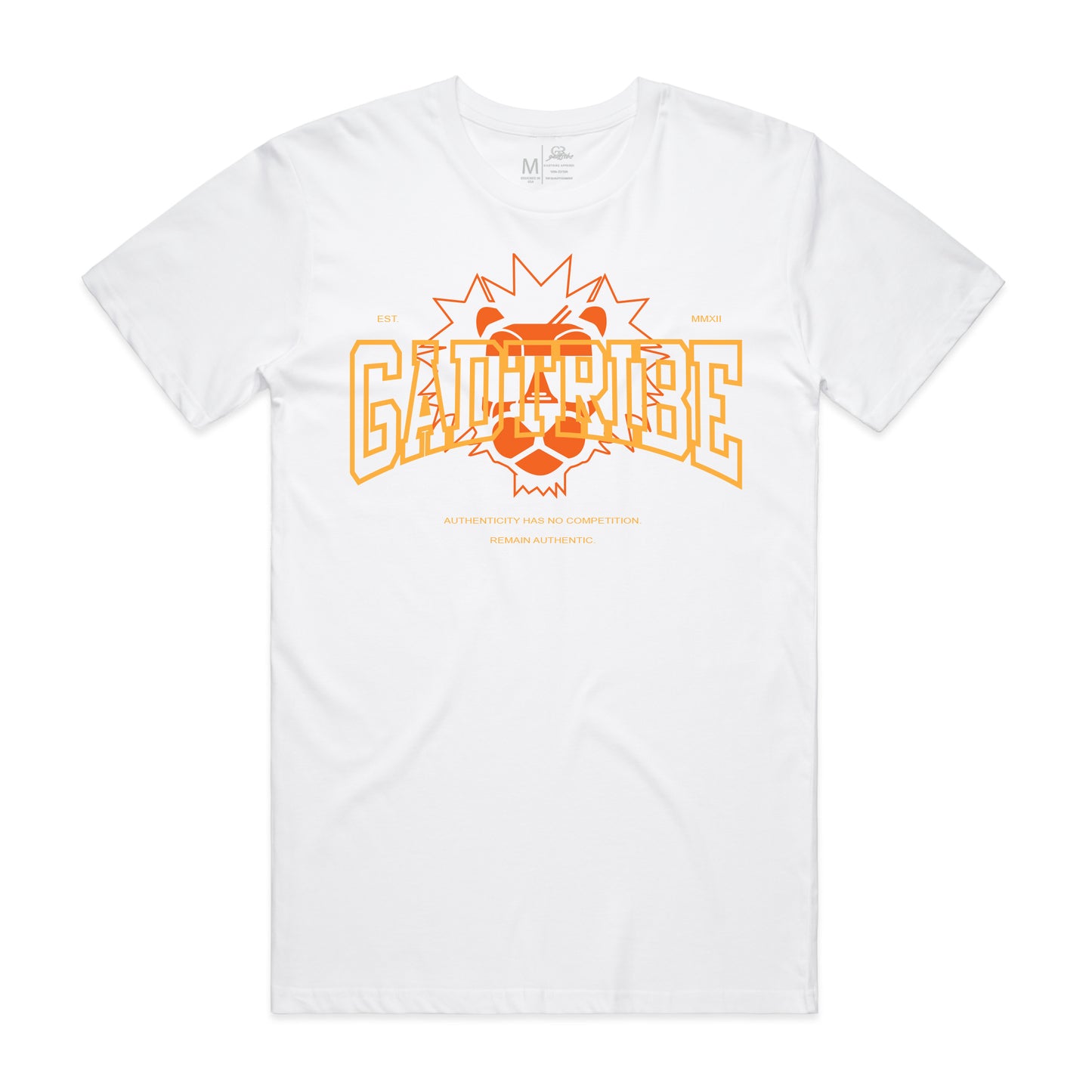 Classic logo Tee -White (Summer oranges)