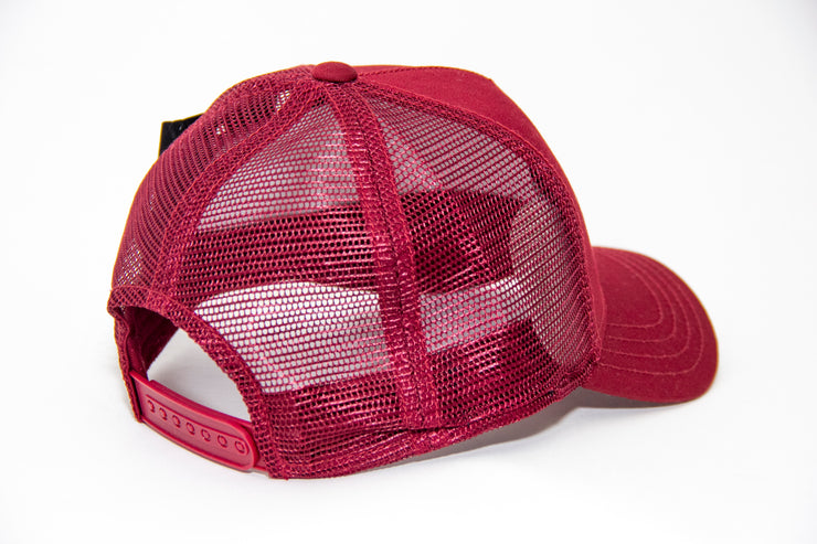 BURGUNDY MESH HATS